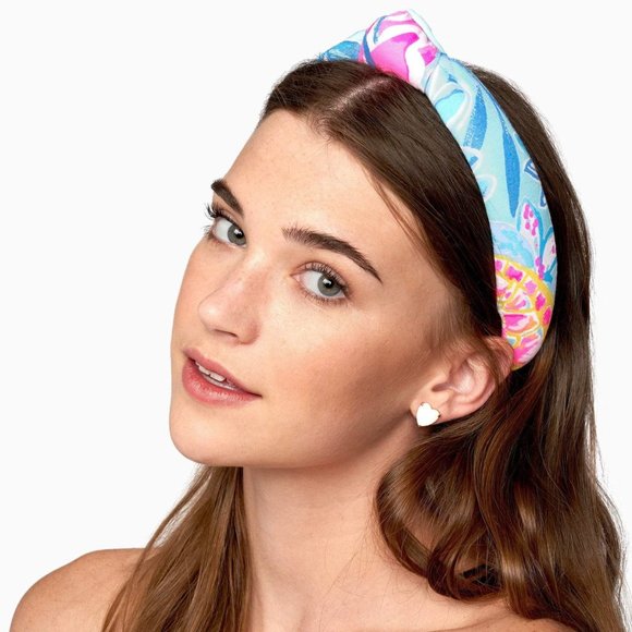 LELE SADOUGHI X LILLY PULITZER Rainforest Retreat Slim Knotted Headband - Picture 7 of 10